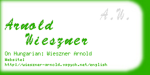 arnold wieszner business card